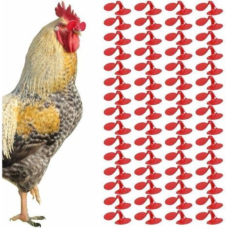 Linghhang – Confezione da 100 occhiali anti-beccata per polli – Materiale PE flessibile e atossico – Riutilizzabili e lavabili – Protezione efficace contro le beccate – 100 pezzi (1/5)