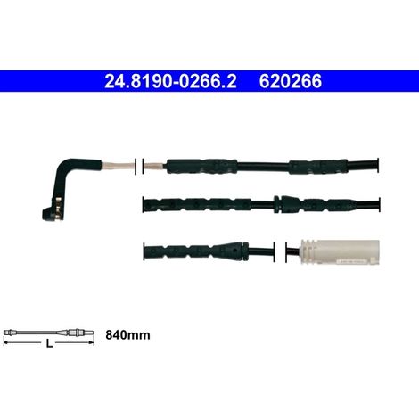 Contact d'avertissement, usure des plaquettes de frein ATE 24.8190-0266.2 BMW