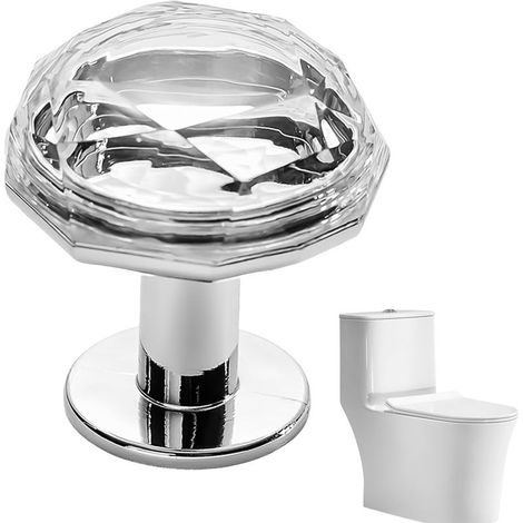 Pour Bouton De Toilette Avec Strass Diamants (1/5)