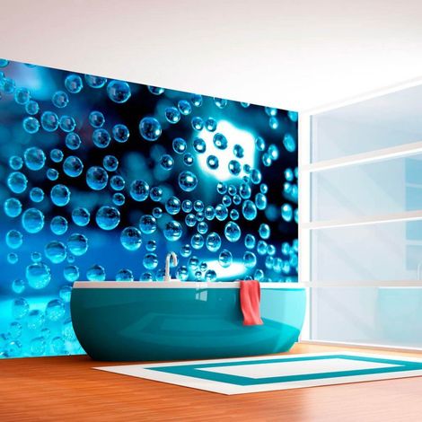 Papier peint bulles d'air dans l'eau - 300 x 230 cm (1/4)