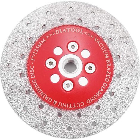 Disque diamant 125mm double face pour coupe et meulage pierre, granit, marbre, tuile (1/5)