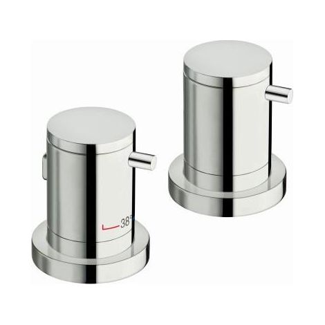 BAIN DOUCHE TRIVERDE SUR GORGE THERMOSTATIQUE 3 SORTIES CHROME - CRISTINA ONDYNA XT14351 (1/2)
