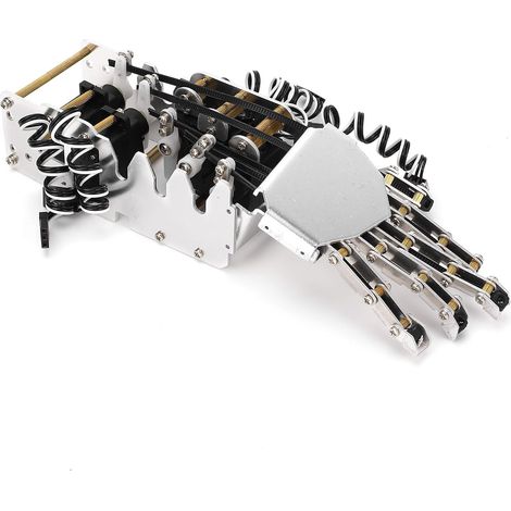 Kit Complet de Main de Robot 1:1 avec Manipulation à Cinq Doigts, Main Servomécanique Analogique pour le Développement, Prise en des Projets de Robots Secondaires