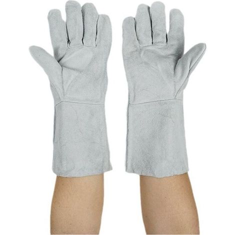 Gants de Protection Thermique 33cm Four Fusion Métal Or Argent Cuivre Aluminium Fonderie Bijouterie (1/4)