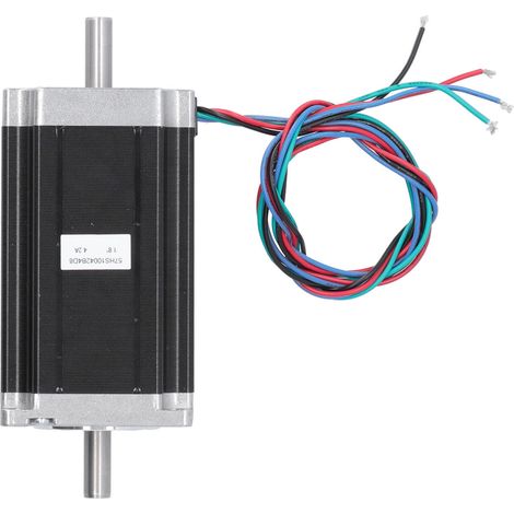 Moteur pas à pas 57 2.5Nm 4 fils arbre 8mm double axe CNC fraiseuse tour 24V 4.2A 57HS10042B4D8 (1/5)