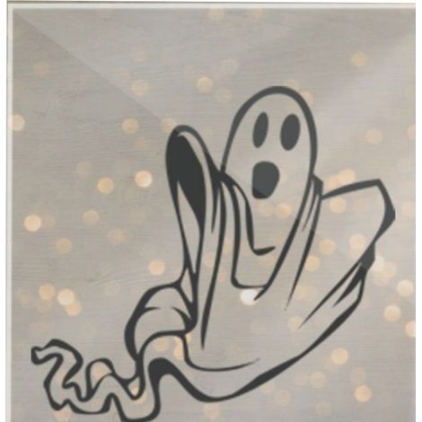 Décoration acrylique Halloween 12x18cm imperméable, ornement de bureau pour maison, panneau décoratif résistant à l'eau, thème effrayant, pièce de décoration intérieure CBS718X06 (1/4)