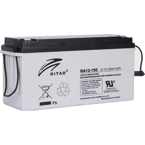Batería AGM 12v 165Ah  RITAR RA12-150