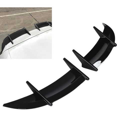 Heckflügel und Heckspoiler im AK-Stil für VW Golf MK6 (ZST-077) in übergroßem, glänzendem Schwarz (1/5)