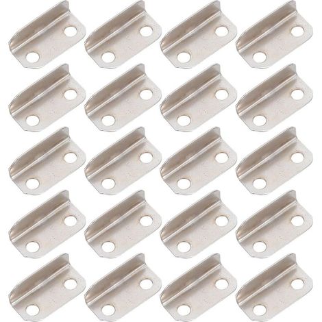 100 pièces de plaque remplissage métallique pour porte, équerre (1/5)