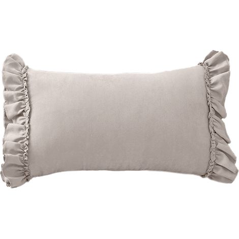 Taie d'oreiller en daim frais, petite taille et design français pour une décoration élégante. (1/4)