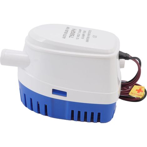 Pompe de cale automatique mini multifonctionnelle submersible CC résistante aux chocs avec interrupteur à flotteur 12 V 3 A 6 A fusible (1/5)