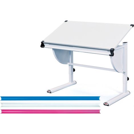 Bureau Enfant Inclinable "Lomi" 110cm Blanc (1/5)