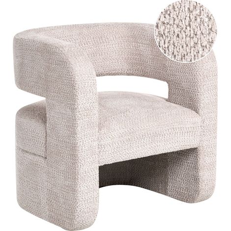 Sessel VIDSEL Chenillegewebe Beige (1/5)