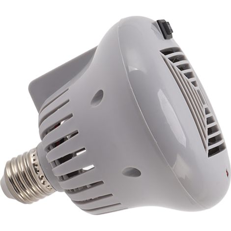 Ampoule chauffante E27 50W à 100W pour animaux de compagnie, boîtier gris, 220V, 3 niveaux d'intensité réglable, pour reptiles et petits animaux de compagnie. (1/5)