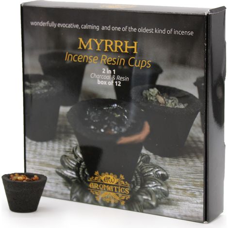 Boîte de 12 Gobelets en Résine - Myrrhe- Vendu par 1 (1/4)