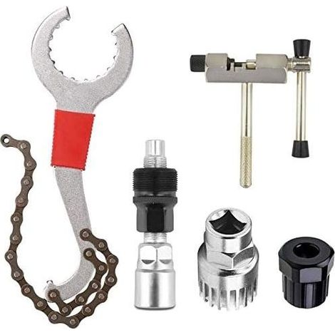 Kits d'outils de Réparation pour Vélo de Montagne et Vélo Chane de Vélo Support Roue Libre Outil de Détachant de Manivelle (1/5)
