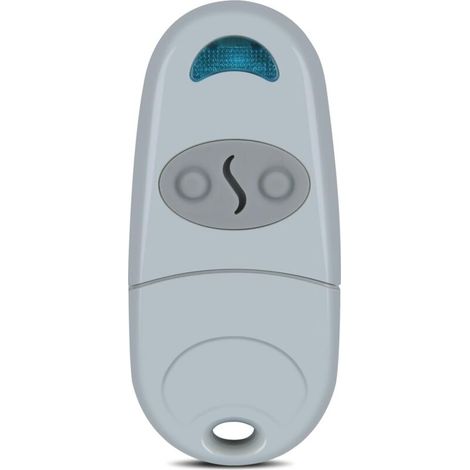 Réplique de télécommande sans fil multifréquence - convient pour les garages, les alarmes, les rideaux électriques, etc. - Lot de 2, gris (1/5)