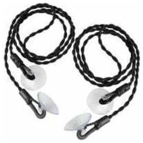 Corde à Linge Voyage, 2 Pièce Corde à Linge Etendoir à Ventouse Rétractable Portable pour Intérieur ou Extérieur, Voyage, Camping Randonnée, Noir (1/5)