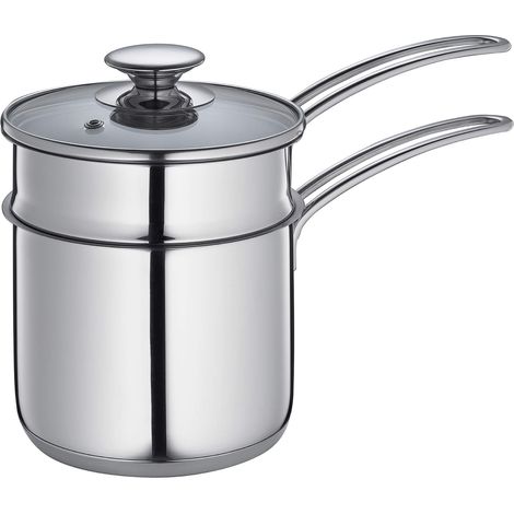 Pentola Kuchenprofi per cottura a bagnomaria, 1,5 l + 1,0 l, diametro 15,5 cm (1/5)