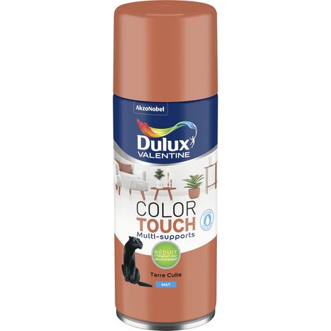 Peinture Aérosol Color Touch - Mat Terre Cuite 400 ml - Dulux Valentine