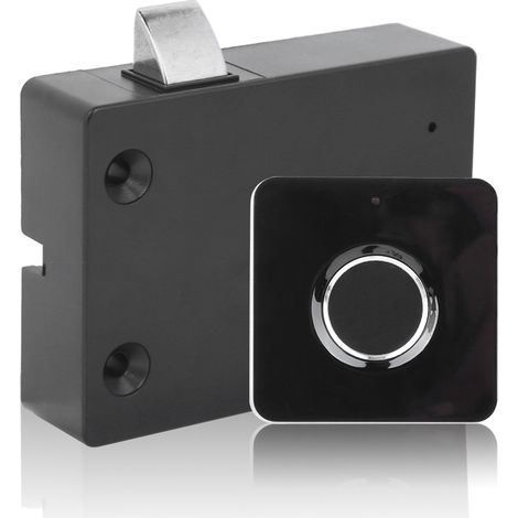 Serrure biométrique intelligente à empreinte digitale, déverrouillage rapide, chargement USB pour armoire, tiroir ou casier. (1/5)