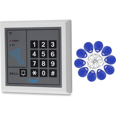 Système Contrôle d'accès Kit Imperméable RFID Clavier Empreinte Digitale Biométrique 180KG Serrure électromagnétique Porte Clés (1/5)