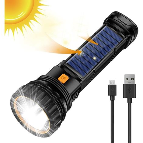 Lampe solaire multifonctionnelle à LED rechargeable et lumineuse avec batterie 1200 mAh - AquaForge (1/5)