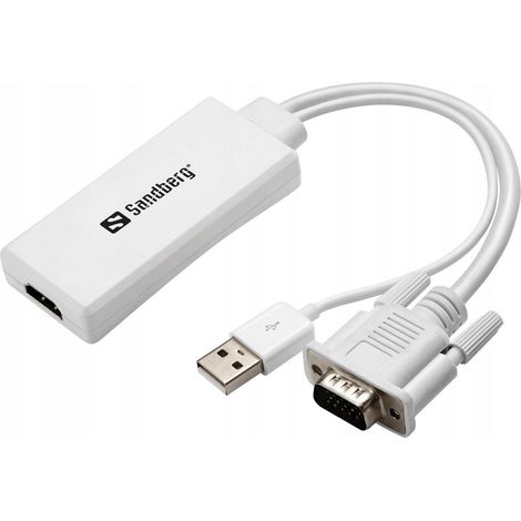 Convertidor de HDMI a VGA + audio Sandberg 508-78 (1/2)