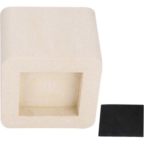 Beyamis Ensemble de 4 rehausseurs de pieds de meubles en céramique et plastique imitation plastique pour table, bureau, lit, canapé, armoire (1/5)
