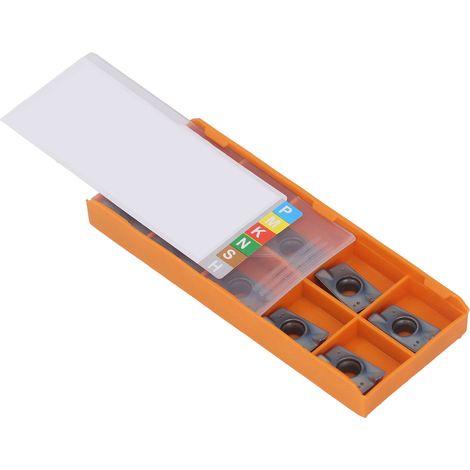 Packung mit 10 hocheffizienten, mehrlagigen Hartmetall-CNC-Dreheinsätzen. (1/5)