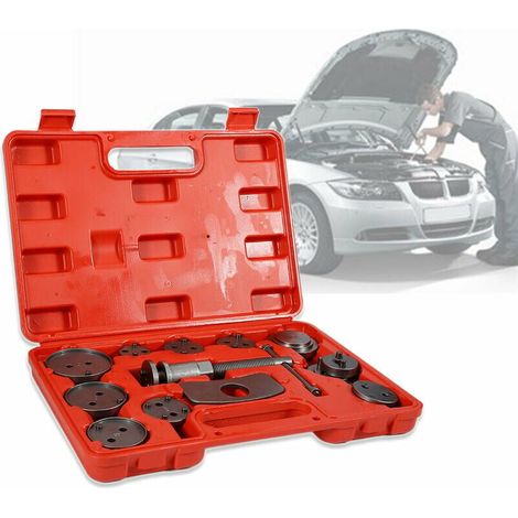 VURAHOME - Coffret Set repousse piston d étrier de frein Kit d outils 13 pièces - Rouge (1/5)