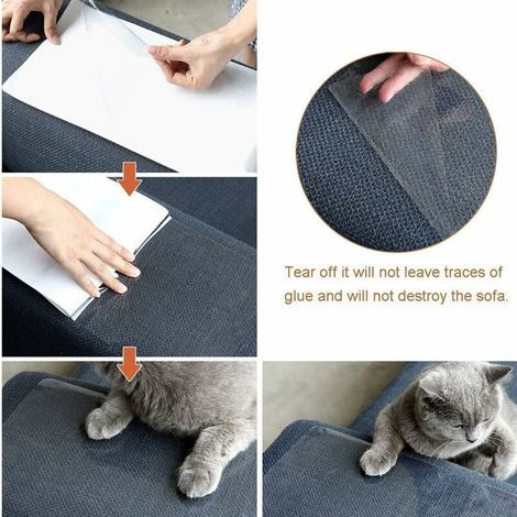 Protection de Meubles pour Chat Contre Les griffures, Protection Contre Les griffures, Protection de canapé pour canapé, Anti Griffe Chat, Table, Transparent, (1/4)