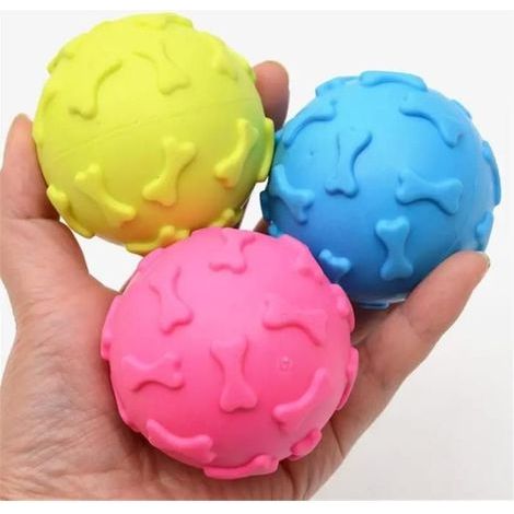 Set of 3 x 6cm TPR Pet Balls. (1/4)