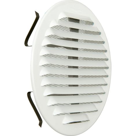 La Ventilazione GABTU125R Griglia Tonda Universale con Molle, Alluminio Bianco, ø155 mm (1/5)