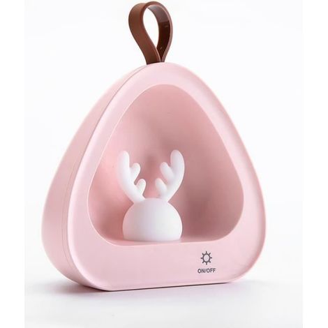 Veilleuse USB - Contrôle Tactile - Lumière Réglable - Pour Chambre Salon Dortoir - 11,1 x 5,7 x 13,3 cm - 2 W - Batterie 1200 mAh Intégrée (1/4)