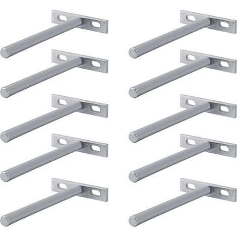Support mural robuste pour étagère ronde encastrée - 12,7 cm (1/5)