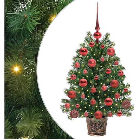 Árbol de Navidad artificial Verde 75 cm PE y PVC vidaXL