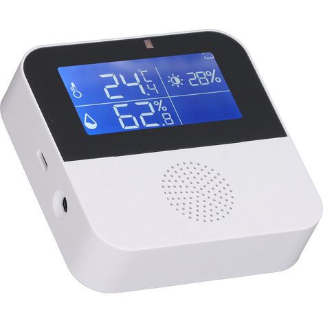 Thermomètre Hygromètre Connecté WiFi 5 en 1 Écran Numérique Capteur Contrôle APP Atelier (1/5)
