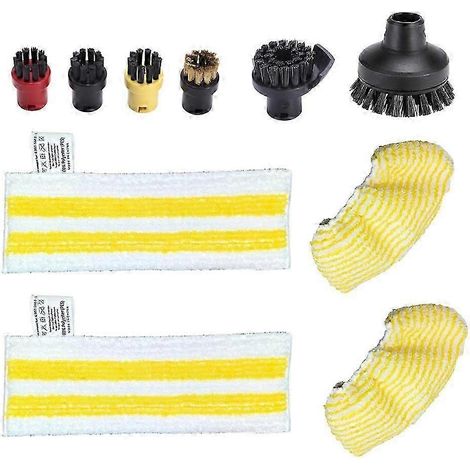 Compatible avec les aspirateurs à main Easyfix SC2 SC3 SC4 SC5 : chiffons de nettoyage à vapeur en microfibre, têtes de brosse et accessoires de buse (fdq) (1/5)