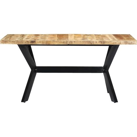 Maison Exclusive - Table à manger 160x80x75 cm Bois de manguier massif brut (1/5)