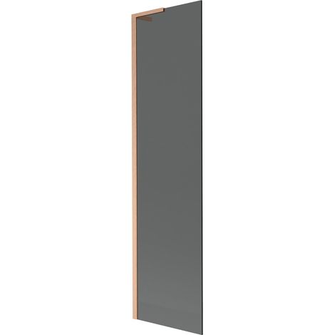 Mexen Next L mampara de baño de 1 hoja 50 x 150 cm, grafito, cobre cepillado - 895-050-000-03-40-65 (1/5)