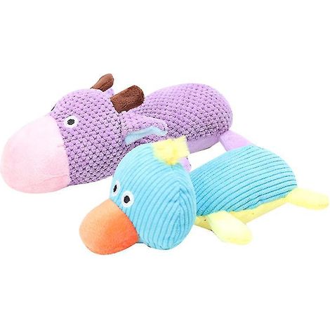 Lot de 2 peluches couineuses pour chiens (1/3)