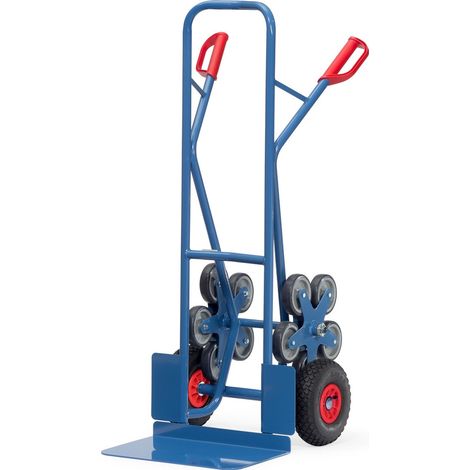 Fetra Stahlrohr-Treppenkarre, mit fünfarmigen Radsternen, Schaufelbreite 480mm (1/4)