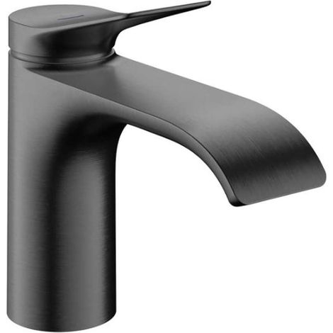 Hansgrohe Vivenis - Valvola per lavabo, EcoSmart, cromo nero spazzolato 75013340 (1/2)