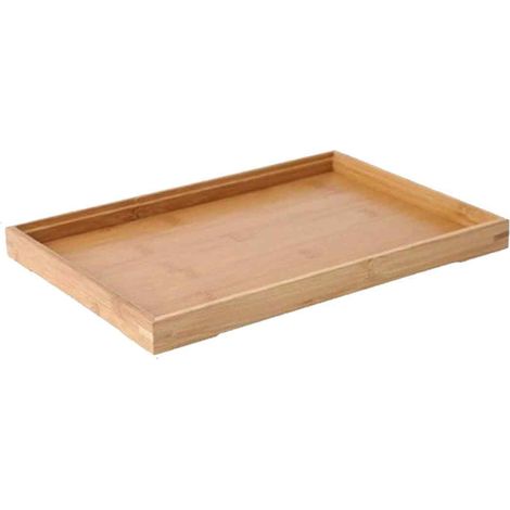 1 Plateau bambou, rectangulaire, bois massif, service thé, plateau eau, usage cuisine (1/5)