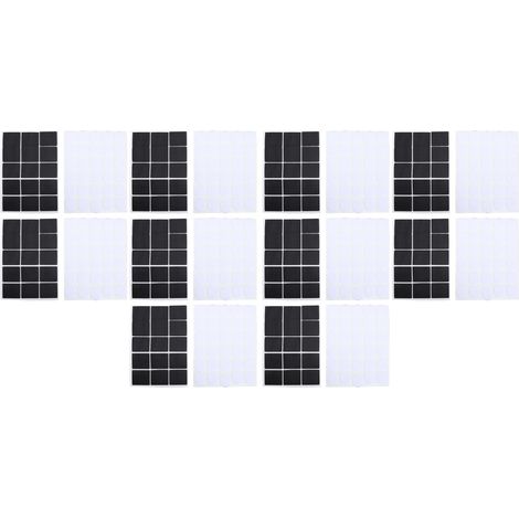 Bande adhésive pour rideau occultant, 10 ensembles, bande de fixation multifonctionnelle à crochets et boucles, pour maison, école, bureau, magasin, usine (1/5)