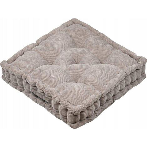 Cuscino da pavimento Dandy Taupe 45x45x10cm - Tessuto (1/2)