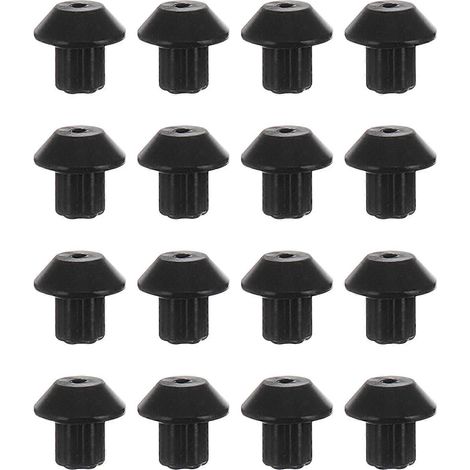 48 pieds de grille de brûleur à gaz compatibles avec le modèle WB2K101, pieds de grille en caoutchouc-1.00X1.00X0.90CM-Black