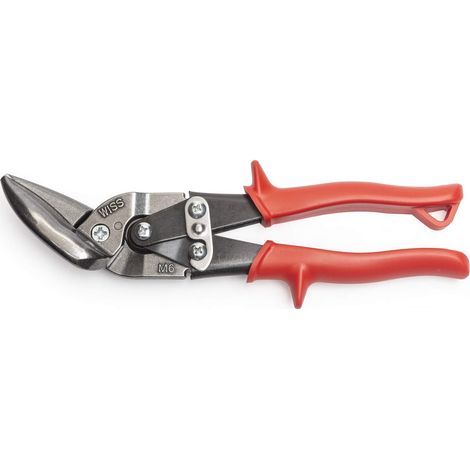 Wiss M6R 9-1/4in Metalmaster Cesoie Offset, Tagli Dritti a Sinistra, Impugnature Rosse (1/4)