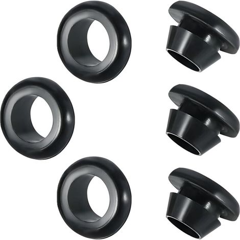20 pièces œillets en caoutchouc, diamètre intérieur 18 mm, montage 22 mm, protection fils et câbles pour bricolage, électronique et automobile
